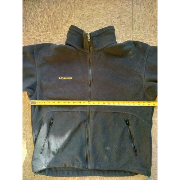 Columbia Coat Men's Large 1990s 2 in 1 Jacket Double Zip radial‎ sleeve fleece - Picture 8 of 10